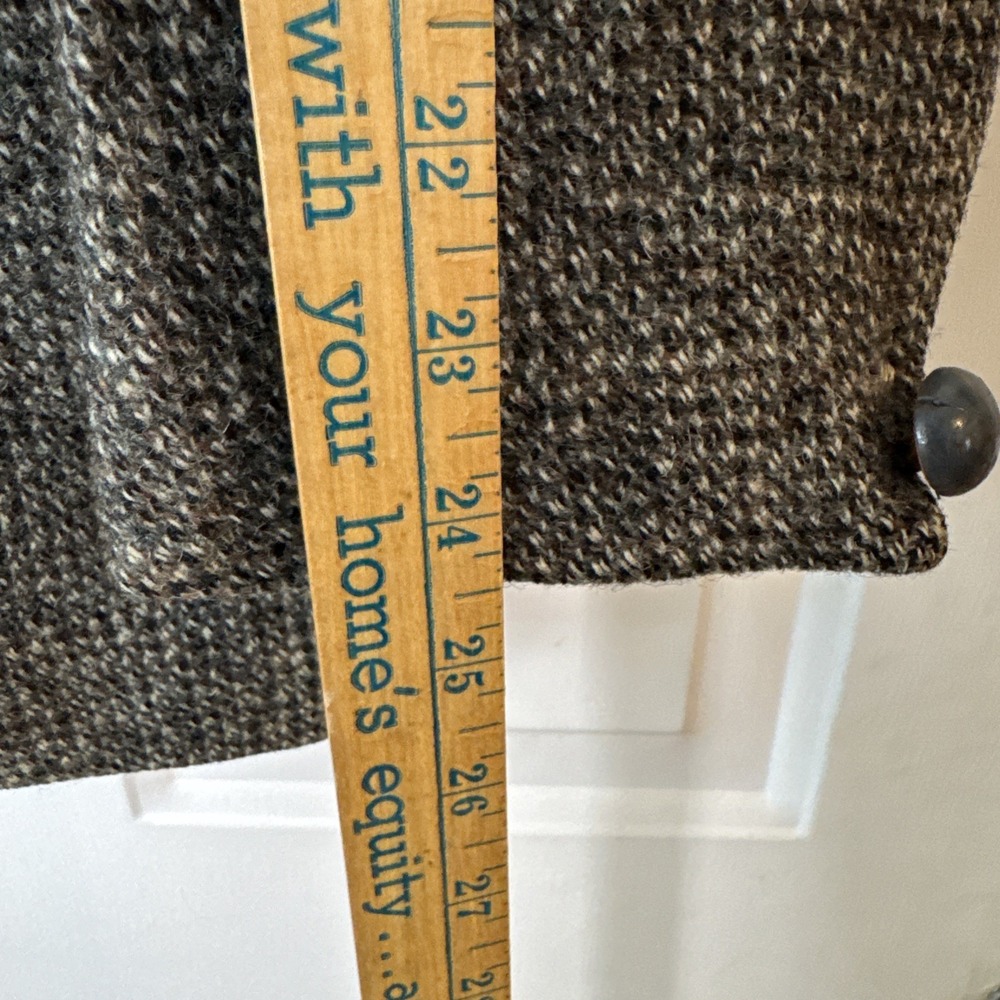 Vintage Alexandre Harris Tweed Blazer Mens 44 Gray Wool Milium Lined England - Picture 10 of 11